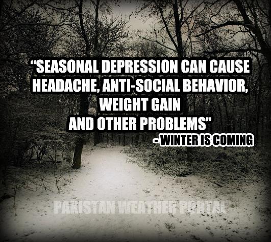 Seasonal Disorder – Winter is&nbsp;coming!