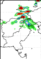 Most rain coverage stays in North