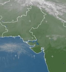 Cloud formation in Arabian on January 15