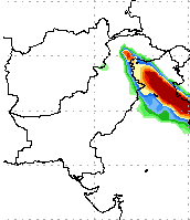Above 50 mm rain seen