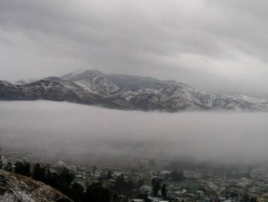 Whitened Abbottabad after snow