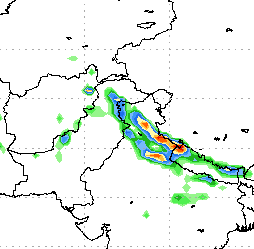 50 mm to 70 mm rainfall in the north