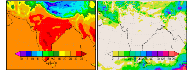Temperature - Precipitation Map