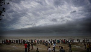 Clouds of Mahasen over Chittagong beach