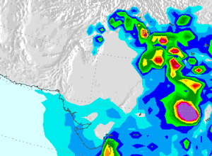 Strong thunderstorm activity seen during the 4th spell in North